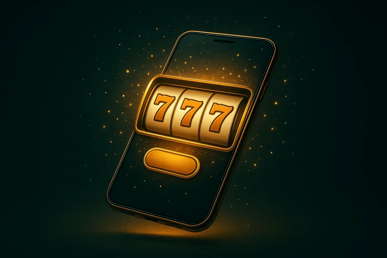 Telefon z otwartą aplikacją mobilną SansCasino i widocznymi slotami